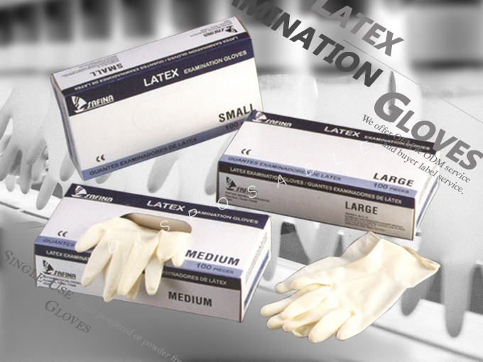SAFINA GLOVE (GLOVE ASIA) | Dispoable Latex Examination Gloves - dark blue