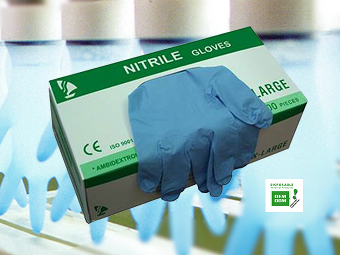 Nitrile gloves for medical use and industry use